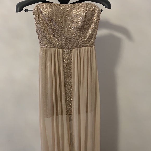 Sequin champagne dress 💛 - Picture 4 of 7